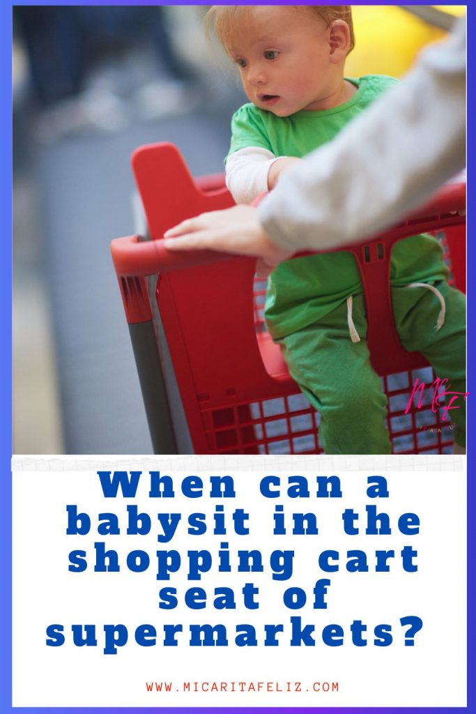 when can put my baby in a shooping cart seat