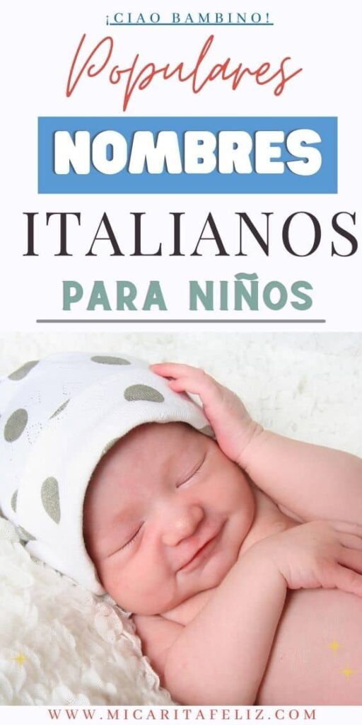 Nombres Italianos Para Niños
