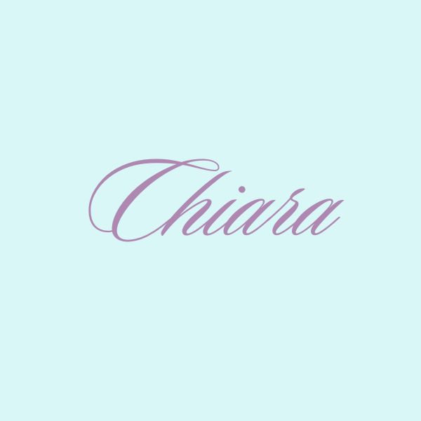 Chiara nombre inspirado en los colores en Italiano