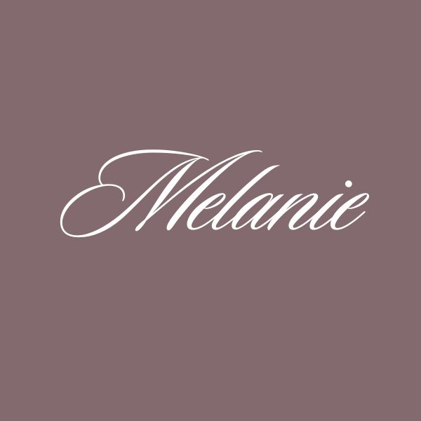 Nombre Inspirado en el color Melanie
